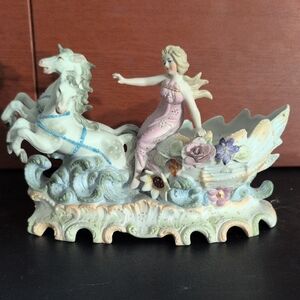 Vintage Bohemian Porcelain Art Nouveau Pocket Tray In Royal Dux Style